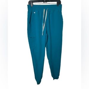 FIGS Women's Teal Jogger Scrub Pants M Tall